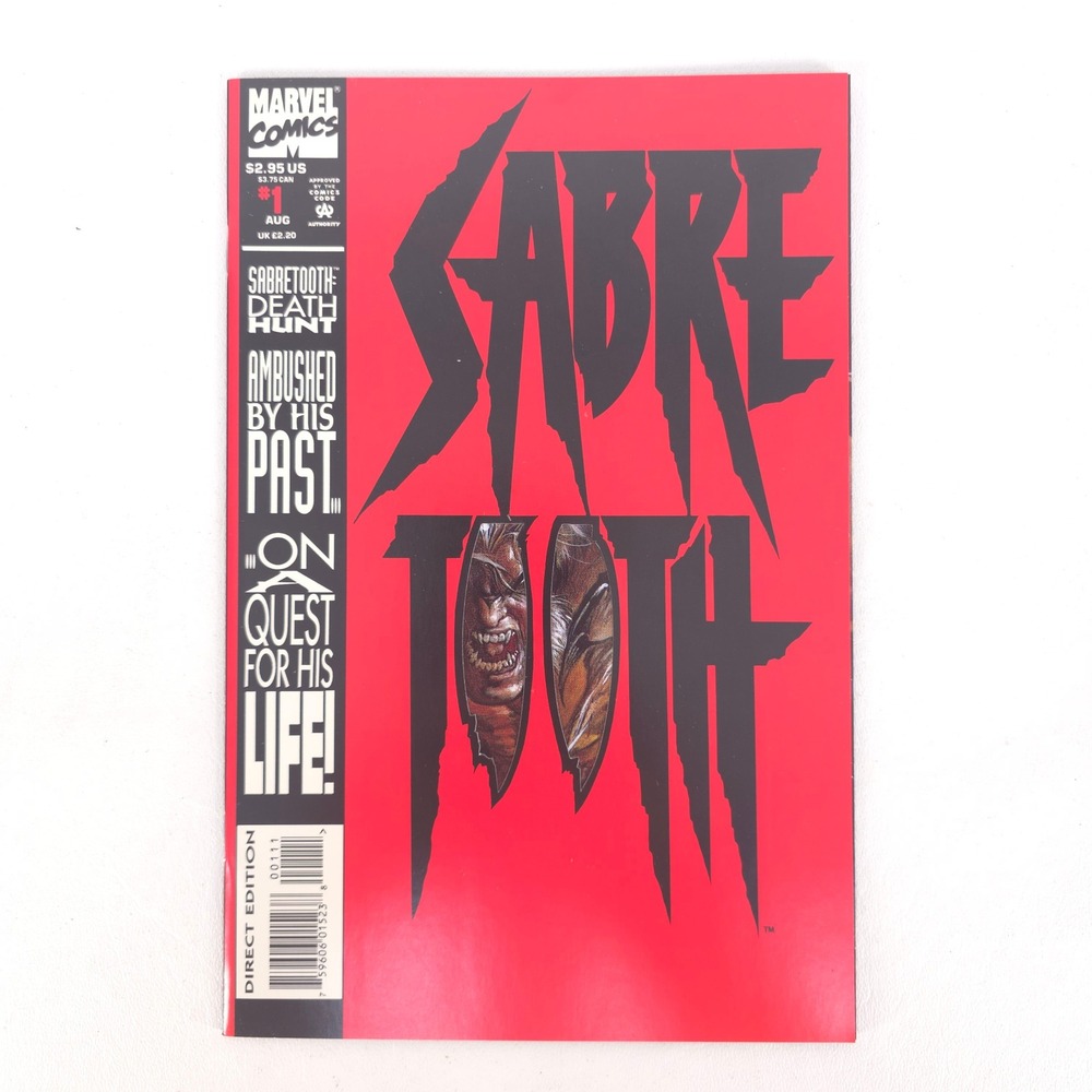 Sabretooth Death Hunt No. 1 Marvel 1993 Texeira Hama X-Men Foil Logo Variant